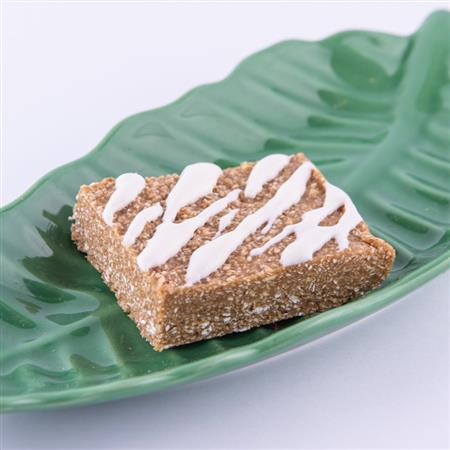 White chocolate protein bar